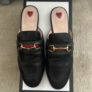 Gucci Princetown leather slippers